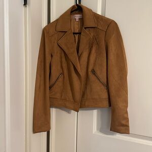 Camel color cropped jacket